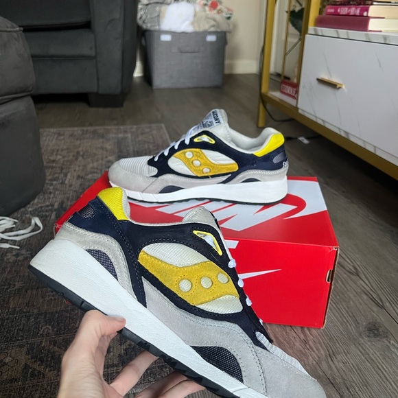 Saucony Shadow 6000 ‘Grey Navy Yellow’ - Picture 4 of 8